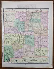 Vintage 1900 NEW MEXICO Map 11