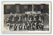 c1910's Major General Hodges And Staff Headquarters Camp Devens Ayer MA Postcard picture