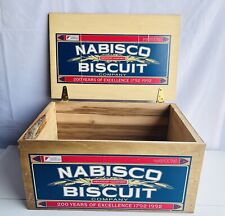 1992 Nabisco Biscuit 200th Anniversary Wooden Box Display Advertisement picture