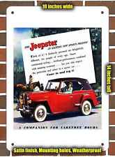 Metal Sign - 1948 Willys Jeepster Announce - 10x14 inches picture