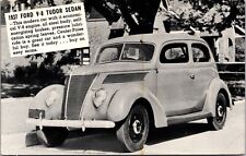 Advertising PC 1937 Ford V-8 Tudor Sedan Peterson & Anderson Newark Illinois picture