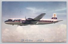 Postcard Delta Airlines 1957 picture