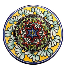 Talavera Mexico Pottery Dinner or Wall Hanging Plate 10” Platter colorful boho picture
