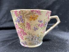 Vtg BCM Nelson Ware England Pink Purple Floral Chintz 2.75 in. Cup Only picture