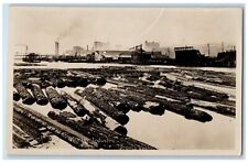 c1920's Logging Lumber Industry Mill Tacoma WA RPPC Photo Unposted Postcard picture