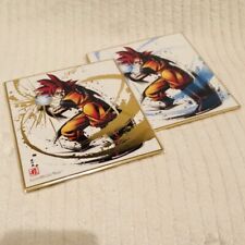 DRAGON BALL Colored Paper ART2 Super Saiyan God Son Goku, set of 2 picture