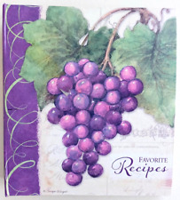 Cookbook FAVORITE RECIPES BINDER Susan Winget VINEYARD Brownlow Grape 2013 NEW picture