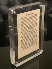 RAREST ANCIENT FIRST EDITION FIRST PRINTING - MARTIN LUTHER 1523 BIBLE LEAF PAGE picture