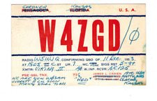 Ham Radio Vintage QSL Card      W4ZGD/0   1953   Gardner, Kansas picture