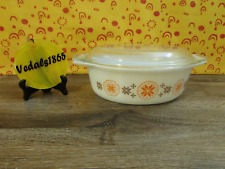 PYREX Vintage Town & Country 043 Oval 1 1/2 Qt Casserole Bake Dish w/Lid picture