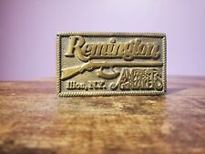 Remington America's Oldest Gunmaker Flintlock 1816 Rifle Vintage Belt Buckle picture