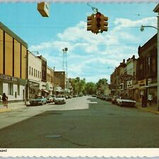 c1970s Mount Pleasant, MI Downtown Large Chrome Postcard Photo John Penrod 7P picture