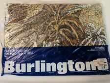 Vintage Burlington African Jungle Safari Fitted Sheet New In Package picture