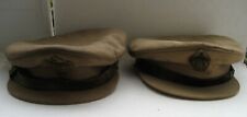 Greece 2 military hat of Greek army officer Africa uniform,Made in cyprus. picture