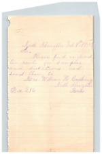 1885 Handwritten Letter Ms William H Bushing N Abbington MA Massachusetts Stamp picture