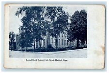 c1900s Second North School, Hartford Connecticut CT PMC Antique Postcard picture