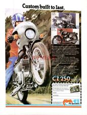 JAWA-CZ 250cc Range Motor Cycle ADVERT 1980 Original Vintage Print Ad 690/16 picture