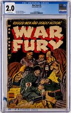 War Fury #2 (1952) - Pre-Code Banned War Horror Comic - CGC 2.0 picture