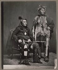 Native Indains Chief Crane, Potawatomi  Tribe Vintage photo  8X10 picture