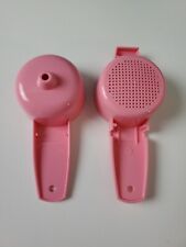Tupperware Mini Strainer Sifter Funnel Set of 2 Gadgets Pink new picture