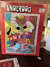 Underdog 100 Piece Puzzle, 1975, Whitman, Vintage Cartoon Animation picture