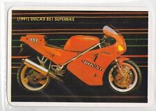 Vintage 1990's Ducati 850 Superbike V-Twin Sport Bike Collectible Card picture
