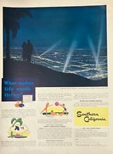 Rare 1941 Original Vintage Southern California Tourism Vacation Travel AD OC picture