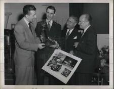 1949 Press Photo Director of Photography Joseph Costa Receives Aviation Award picture