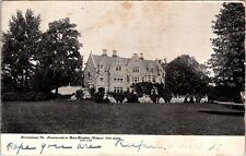 Overbrook, PA Residence of Mrs. Wistar Morris City Line 1909 Postcard J163 picture