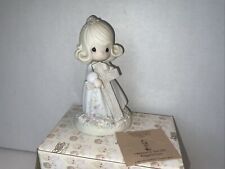 Vintage 1985 Precious Moments Figurine I Believe in the Old Rugged Cross 103632 picture