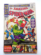 THE AMAZING SPIDER-MAN KING-SIZE SPECIAL 3 SILVER AGE 1966 VOL 1 STAN LEE HULK picture