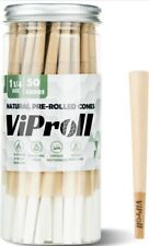 Pre Rolled Cones 1 1/4 Size 50 Pack, Natural Unbleached Cones Rolling Papers picture