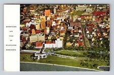 Milwaukee WI-Wisconsin, Downtown Aerial View, Antique, Vintage Souvenir Postcard picture