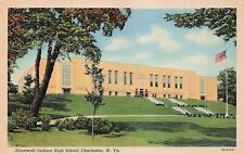 Charleston WV West Virginia West Side Stonewall Jackson High School Postcard E30 picture