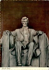 Lincoln Statue, Lincoln Memorial, Daniel Chester French, Postcard picture