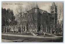 c1910's City High School Exterior Building Monroe Louisiana LA Vintage Postcard picture