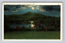 White Mountains NH-New Hampshire, Moon Mt Chocorua Lake, Vintage c1982 Postcard picture
