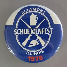 Altamont Illinois Schuetzenfest 1976 Bicentennial Vintage Beer Pin Rare picture