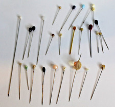 Estate Sale Lot 25 Vintage Hat Pins - Variety Of Styles picture