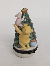 Vintage MIDWEST of Cannon Falls WINNIE the POOH CHRISTMAS TREE Trinket Box picture
