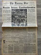 “Russia Seizes Czechoslovakia” The historic Evening Star (August 1968) picture