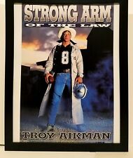 Troy Aikman Cowboys Costacos Brothers 8.5x11 FRAMED Print Vintage 90s Poster picture