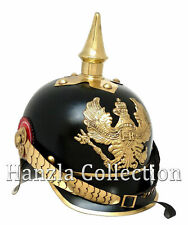 German Prussian Pickelhaube Brass Spiked WWI Helmet Wearable Officer's Armour picture
