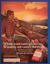 1979 Winston Filter Cigarettes When your taste grows up... Vtg 1970's Print Ad picture