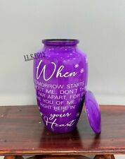 Purple Cremation Urns for Adult Ashes - Urns for Human Ashes Print Urns picture