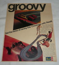 1967 REVELL slot cars ad ~ GROOVY Get The Kicks Of Racing This Christmas picture