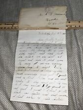 Antique 1880 Wells Bridge NY Letter: Man Went to Neighbors “set down and died” picture