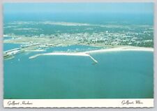 Gulfport Mississippi, Harbors, Aerial View, Vintage Postcard picture