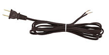 Brown Lamp Cord, 12 Foot Long Replacement Repair Part, 18/2 SPT-1 Wire  picture