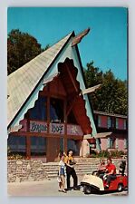 Boyne Falls MI- Michigan, Boynehof Lodge, Advertisement, Vintage c1967 Postcard picture